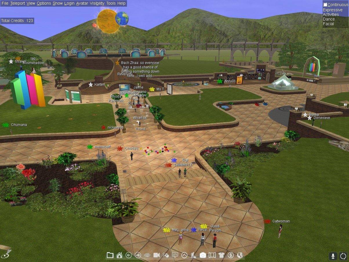 um mundo em ActiveWorlds